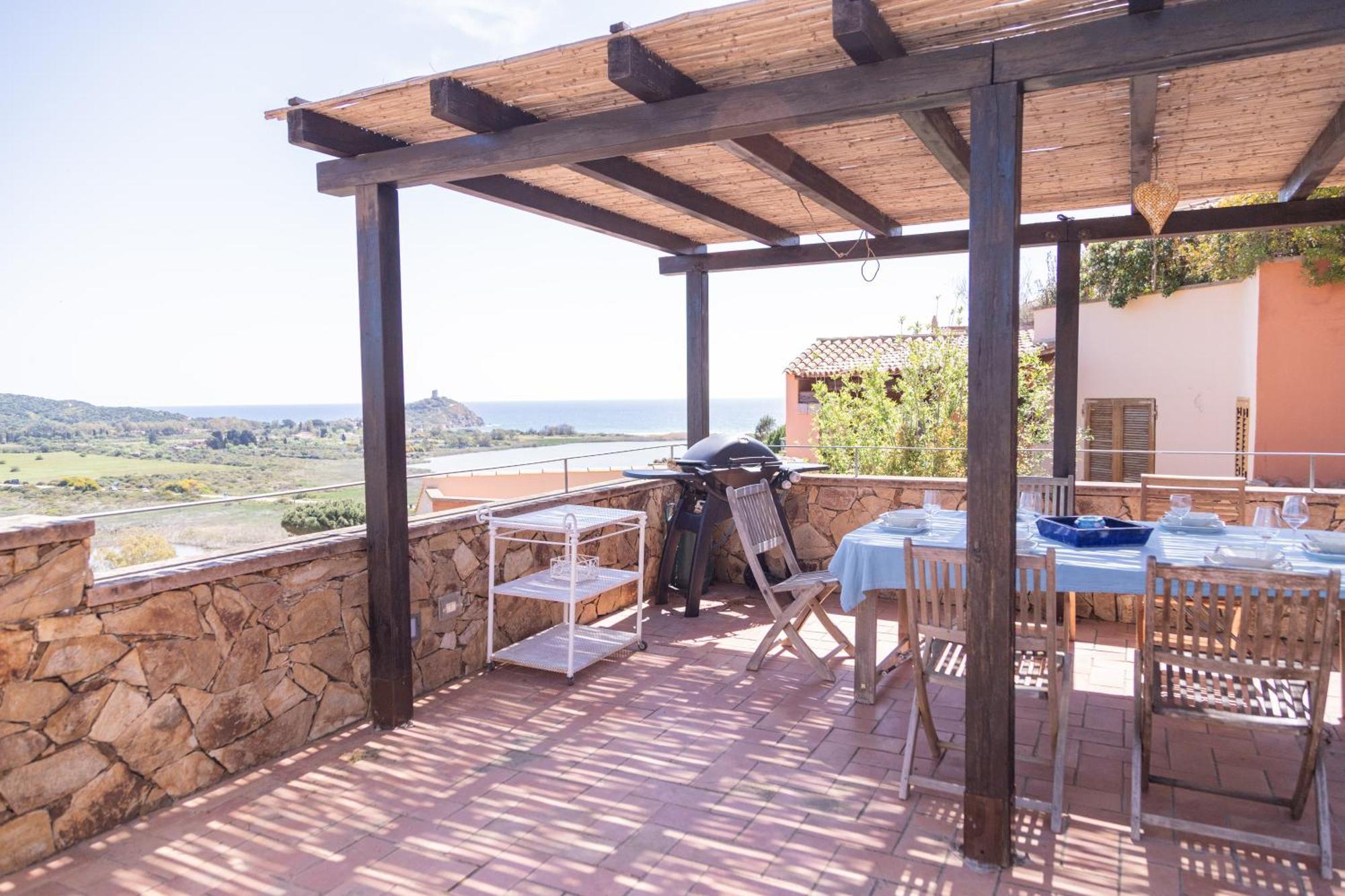 Residenza Del Barone Zoe - Vista Mare Villa Chia